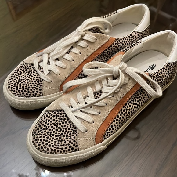 Madewell Sidewalk Lowtop Sneaker Painted Calf Hair - Picture 7 of 11